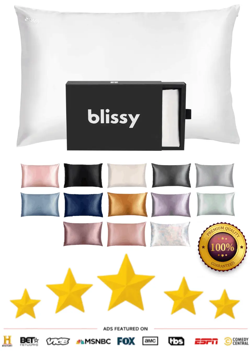 Blissy Silk Pillowcases Official